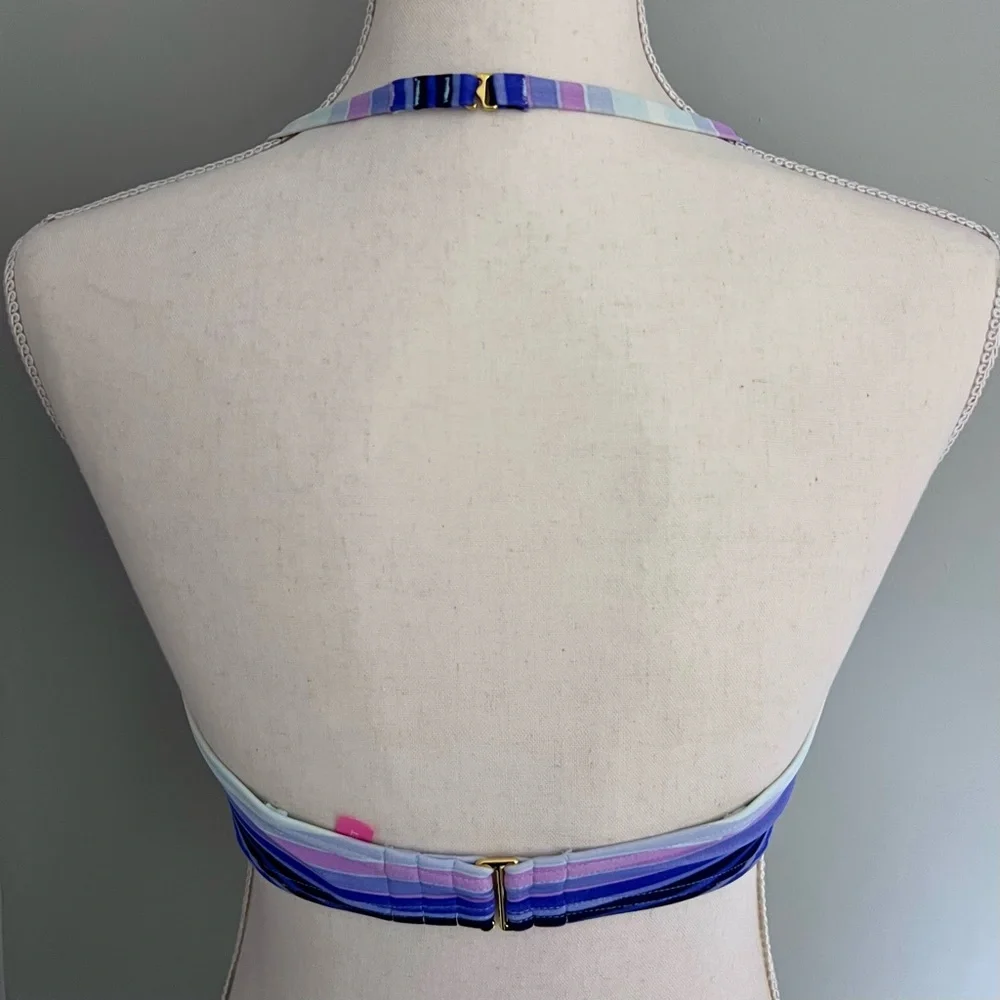 Victoria's Secret Angel Convertible Bikini Top- 32DD- Escape Stripe multicolor - Picture 11 of 11